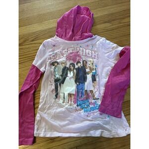 Disney Girls High School Musical Long Sleeve Graphic Print Layered TShirt L TROY